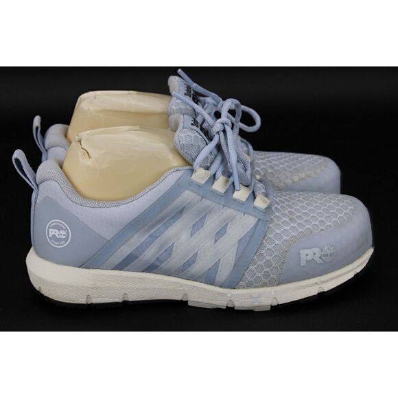 Timberland PRO Powertrain Blue Alloy Toe Hiking Boots Women's (Size: 6) A6625 - Picture 2 of 9